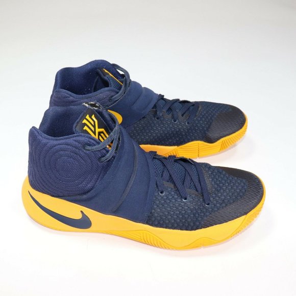 kyrie 2 navy blue and yellow